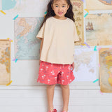 Full-Print Fleece-Lined Shorts