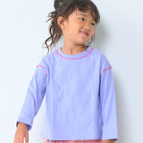 Color-Block Stitch Long-Sleeve T-Shirt