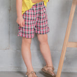 Yarn-Dyed Check Shorts